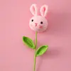 Año del Conejo Caqui Lana Suave Animal Flor Grande Ramas Cerdo Rosa Rana Panda Ramo de Flores Inauguración de Casa Casa Nueva Adornos en Maceta