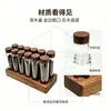 Expositores de Tubos Dispensadores de Madera de Nogal Africano Transfronteriza para Compra Corporativa de Té y Café, Expositores Dispensadores de Escritorio