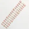 Unhas Vestíveis Oval Curtas, Manicure Olho de Gato Blush, Unhas Pré-Fabricadas, Estilo Pure Desire, Item Quente de Celebridade da Internet, Unhas Postiças Vestíveis