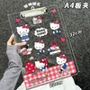Bonita Clipboard A4 de Hello Kitty Transparente Acrílica Tablero Portafolios para Estudiantes y Oficina, Bloc de Notas para Almacenamiento de Exámenes