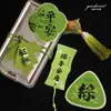 Etiqueta especial en forma de zongzi para el Festival del Bote del Dragón caja de regalo de zongzi colgante de puerta de artemisa decoración para colgar en el coche atmósfera festiva interior de ascensor tarjeta pequeña