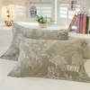 Par de Paños de Almohada de Gasa de Algodón Puro Paquete Extra Grande Extra Grueso Todo Algodón Jacquard Almohadilla Anti-Grasa para la Cabeza Almohada Individual
