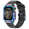 Adecuado para Apple Watch S8/7/6/ultra Caja de Acero Cuadrada Pequeña de Cinco Baht Una Correa 41/44/45/49mm
