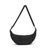 Bolsa Transversal de Nylon Estilo Japonês Cor Pura para Mulheres Verão Nova Bolsa Dumpling Leve Pequena Bolsa de Ombro Bolsa Axilar Bolsa de Ombro Comércio Exterior