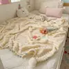 Nueva Manta de Siesta Jacquard Catiónico de Doble Cara para Comercio Exterior Transfronterizo Amazon Bola de Artesanía Temu Venta Directa del Fabricante