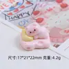 Queijo tridimensional deitado no porco desenho animado joias diy enfeites criativos acessórios de borracha creme acessórios de resina material atacado