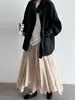 Gabardina de Lujo con Cuello Alto y Cintura Ajustable para Mujer 2026 Otoño Nuevo Estilo Coreano Lyocell Holgado Abrigo 3965