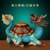 Jishanyuan "Tartaruga Dragão Babao" Enfeites de Bronze Saco da Sorte Tartaruga Dragão Decoração de Escritório A0034