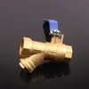 Válvula de Bola con Filtro de Doble Rosca Interna 6 1 DN2025 Calefacción Cobre PPR Tipo Y Filtro Válvula de Cobre Integrada