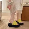 Chinelos estilo Ins macios para mulheres, modernos para usar ao ar livre, novidades para Outono/Inverno 2026, sola grossa, super macios, estampa de leopardo, chinelos para mulheres