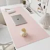 Tapete de Mesa, Extra Grande, Resistente a Manchas, à Prova d'Água para Escritório, Protetor Ocular, Tapete de Computador Ecológico de Alta Qualidade, Couro PU, Mouse Pad Simples de Cor Sólida