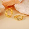 Pendientes de Aro Grande Exagerados Estilo Europeo y Americano de Acero de Titanio para Mujer, Pendientes Circulares de Lujo Ligero de Gama Alta, Accesorios Versátiles para Orejas Estilo Ins, En Stock de Fábrica