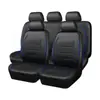 Funda Universal de Cuero PU de Una Pieza para Asientos Delanteros Dobles de Coche para Comercio Exterior, Funda de Cojín de Asiento Popular de Venta Transfronteriza, Adecuada para Todas las Estaciones