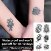Adesivos de Tatuagem Auspiciosos Estilo Japonês Transfronteiriços, Tatuagens Fofas Retrô e Temporárias, Fácil de Criar um Estilo Japonês Curativo