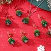 Serie navideña ~ otoño e invierno nuevos pendientes navideños únicos pendientes de moda de alta gama para mujer adornos navideños
