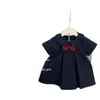 Ropa Infantil Timo 2025 Verano Nuevo Estilo Niña Dulce Lazo Muñeca Linda Cuello Vestido Princesa Moderno