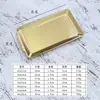 Placa Rectangular de Acero Inoxidable 304 Plato para Barbacoa Casera Plato para Parrilla Plato para Frutas Plato para Carne de Res Plato para Sushi Bandeja para Verduras