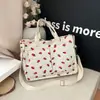 Bolso de Pana Nuevo de Verano para Mujer, Gran Capacidad, Estampado Floral, Ligero, de Hombro Único, Cruzado
