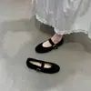Mocasines versátiles de estilo francés que son cómodos de llevar, nuevos zapatos casuales de correa única estilo coreano para mujer, primavera y otoño 2026, zapatos de abuela