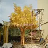 Árbol de la fortuna dorado grande de fábrica, árbol de la abundancia falso de oro, árbol del dinero, decoración de árbol de Año Nuevo con sobres rojos para centros comerciales, árbol de los deseos