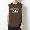 Playera sin mangas de algodón puro para hombre, verano, holgada, sin mangas, para fitness, deportes, baloncesto, vallas, algodón, blanca, camiseta interior