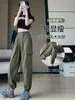 Pantalones de Trabajo de Secado Rápido Color Verde Militar para Mujer, Nuevo Estilo Otoño 2026, Pantalones Jogger para Senderismo, Talla Petite, Pantalones Deportivos de Seda de Hielo para Otoño