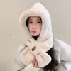 Gorro Cálido de Invierno con Forro de Felpa, Gorro Grueso de Peluche para Mujer, Gorro Versátil de Estilo Coreano de Moda, Suave y Resistente al Viento para Ciclismo en Invierno