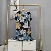 Novo Pijama de Algodão e Seda 2025 para Mulheres, Verão Fino Tamanho Grande, Vestido Longo de Algodão Artificial de Manga Curta para Usar por Cima