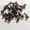 Pés Rosqueados de 10mm Superfície Fosca Boneca Olhos de Feijão Brinquedo Resina Marrom Globo Ocular Fosco Acessórios DIY Feitos à Mão