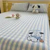 Sábana de Algodón Puro Grueso Acolchada para Cama Individual de Cachorro Manzana Clase A Pieza Única 100% Algodón Juego de Sábanas Ajustables para Cama Individual Infantil Juego de Tres Piezas
