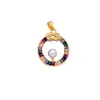 Pingente Anel de Pérola Design de Lua Colar Pingente Feminino Simples Moda Versátil Acessórios de Alto Padrão Não Desbotáveis