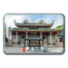 Ímã de Geladeira Fujian Ímã de Vidro Cristalino Torres Gêmeas da Universidade de Xiamen Coleção Gulangyu Tulou Souvenirs de Viagem