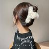 Pinza de felpa de invierno para la parte posterior de la cabeza, Cabello grande, Horquilla elegante peluda, Pinza de tiburón peluda femenina, Horquilla, Horquilla