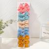 Pinza de pelo con lazo de tela de 1.6 pulgadas para niños, pinza de macarrón hecha a mano, pinza de pico de pato, accesorios para el cabello de niña 3002