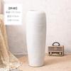 Vaso de Cerâmica Jingdezhen Moderno para Sala de Estar de Chão Decoração Pote de Cerâmica Branca Nórdico Decoração com Flores Secas Simuladas Frete Grátis