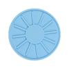 Posavasos para Coche Esterilla Drenante Redonda Aislamiento Térmico Caucho Suave Juego de Posavasos para Té Multifuncional Almacenamiento para Coche Esterilla Antideslizante