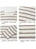 Chegada Nova Outono 2026 Estilo Hong Kong Branco Tamanho Grande Listrado Gola Redonda Camiseta M-5X HT26727-Especial P26