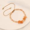 Diseño original moda pulsera de piedra natural pulsera tejida a mano temperamento joyería de cristal al por mayor B407