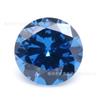 Atacado Qualidade 7A Zircônia Redonda #29 Azul Safira Claro #30 Zircônia Azul Safira 1.0Mm-10Mm Gema Lapidada