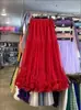 Comércio Exterior Transfronteiriço ebay design de balanço grande moda renda de cogumelo doce saia de malha evasê grande fofa