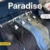 Jeans de Trabajo de Comercio Exterior para Hombres y Mujeres, Marca de Moda Estilo Americano, Pantalones Holgados con Bolsillos Grandes, Pantalones Lavados Vintage de Longitud Completa High Street