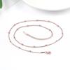 Collar de hueso de serpiente con cuentas pequeñas de la suerte estilo simple europeo y americano estilo TikTok para mujer en stock joyería de acero de titanio creativa de moda