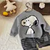 Suéter Infantil 2026 Outono/Inverno Novo Estilo Coreano Casual para Meninos, Suéter de Tricô Estiloso e Versátil para Bebês