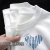 Camiseta Feminina de Algodão Puro Manga Curta Estilo Novo de Verão Tamanho Grande Solta Versátil Meia-manga Camiseta Branca Feminina Top Tendência ins