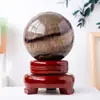 Esfera de Cristal Natural al por Mayor Piedra Cruda de Cristal Esfera de Cristal Pulido con Base Decoración Adorno Regalo para Sala de Estar en Casa