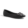 Zapatos Planos de Punta para Mujer 2025 Nuevo Estilo Lazo Moda Europea y Americana Zapatos Casuales Exportación Talla Grande Zapatos Franceses de Otoño