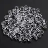 Kit de Materiales para Abalorios de Pulsera de Colores Brillantes DIY, Cuentas Redondas Transparentes de Cristal Acrílico con Agujero Recto