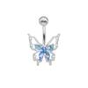 Gaibei Europa y los Estados Unidos minoría transfronteriza hermosa mariposa anillo de ombligo perforación uña del ombligo dulce viento anillo de ombligo anillo de ombligo