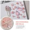 Joia para Unha Rosa Vermelha da Internet Cor Transparente Cristal Material Casca de Ovo de Pombo Bolsa Conjunto de Pérolas Caixa Flor de Camélia Diamante