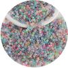 Cuentas de vidrio de colores mezclados al azar, con baño luminoso, cuentas de arroz esmerilado de color sólido, accesorios para pulseras de cuentas DIY